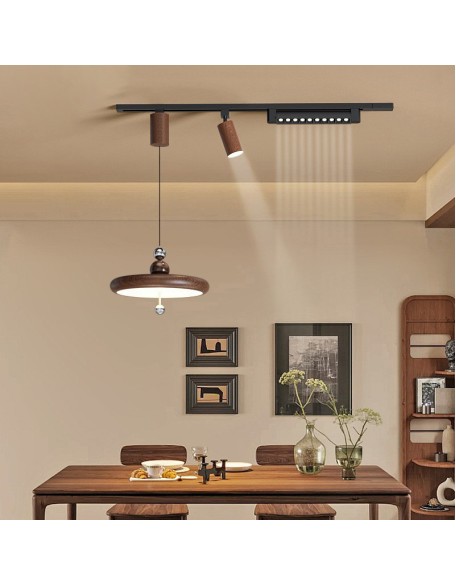 Dining room chandelier movable track modern minimalist dining room lift hover light